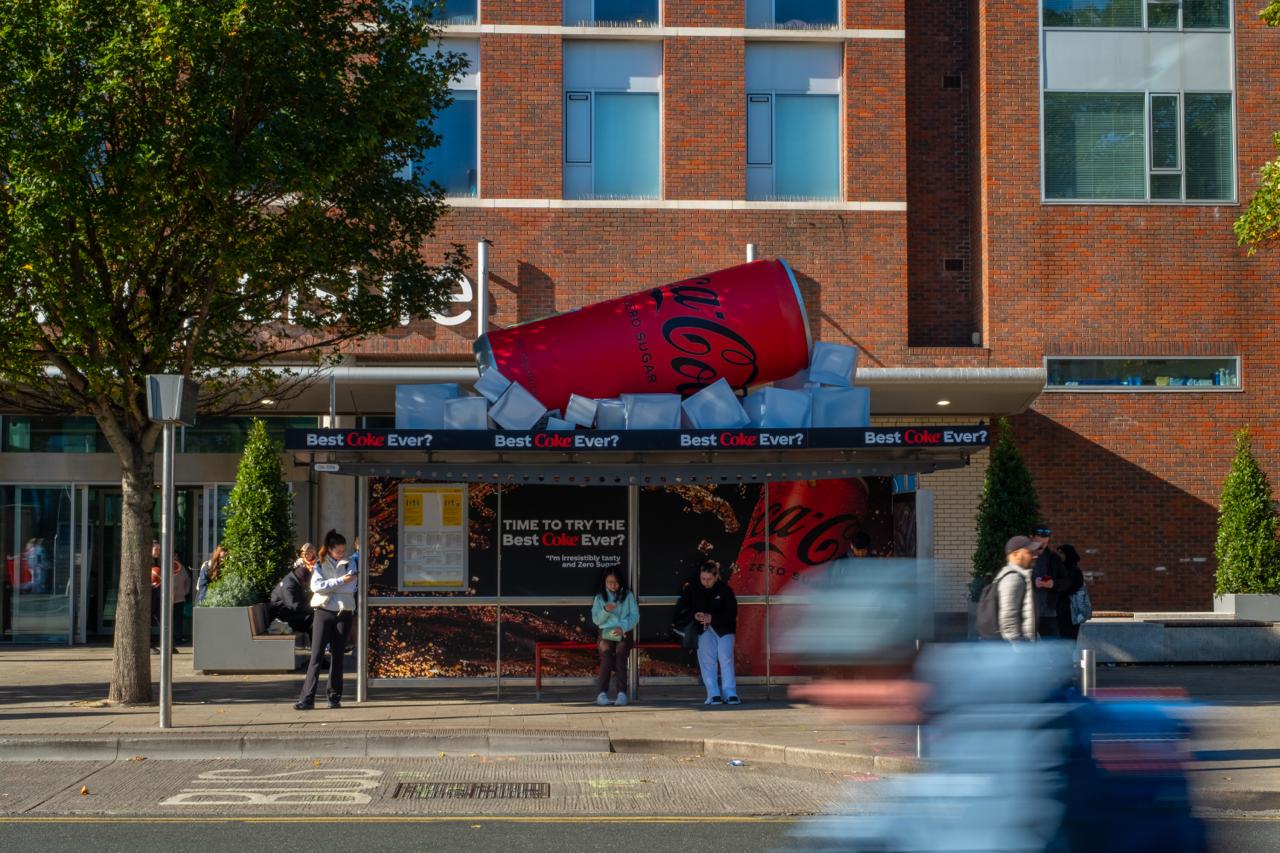 Coca-Cola 3D Bus Shelter