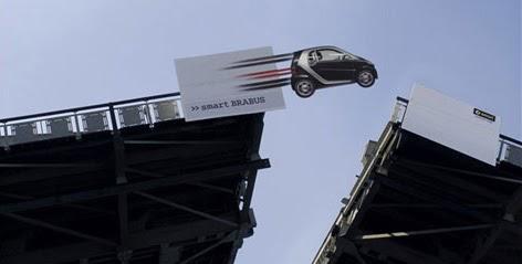 Smart Brabus Jumping Billboard