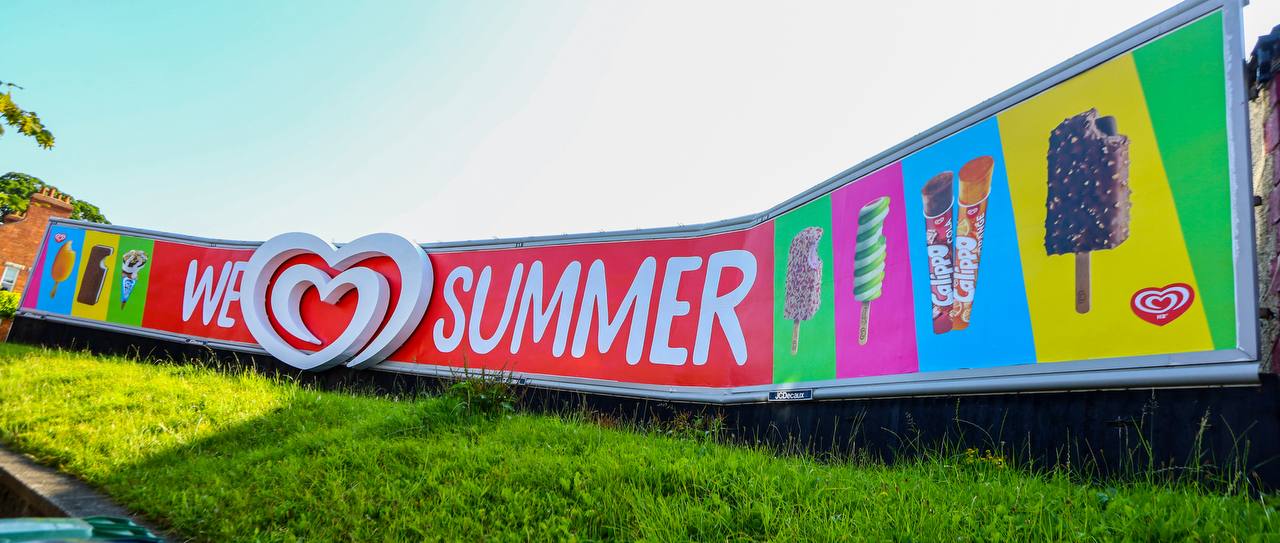 HB We Love Summer 3D special build outdoor advertising Dublin
